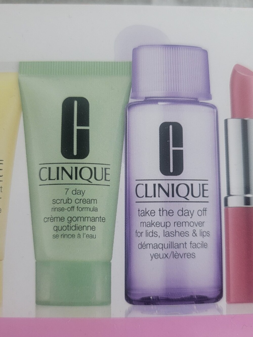 Clinique Gift Set with Lip Colour+Primer and Colorful Skincare Tubes - Picture 2 of 3